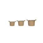 Set of 3 Woven Plant Pots-Plant Pots-Yester Home