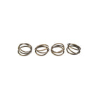 Set of 4 Brompton Napkin Rings | Antique Brass-Tableware-Yester Home