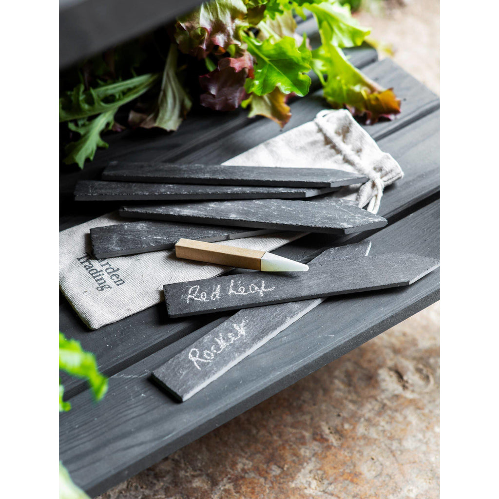 Set of 6 Slate Herb Tags-Garden Accessories-Yester Home