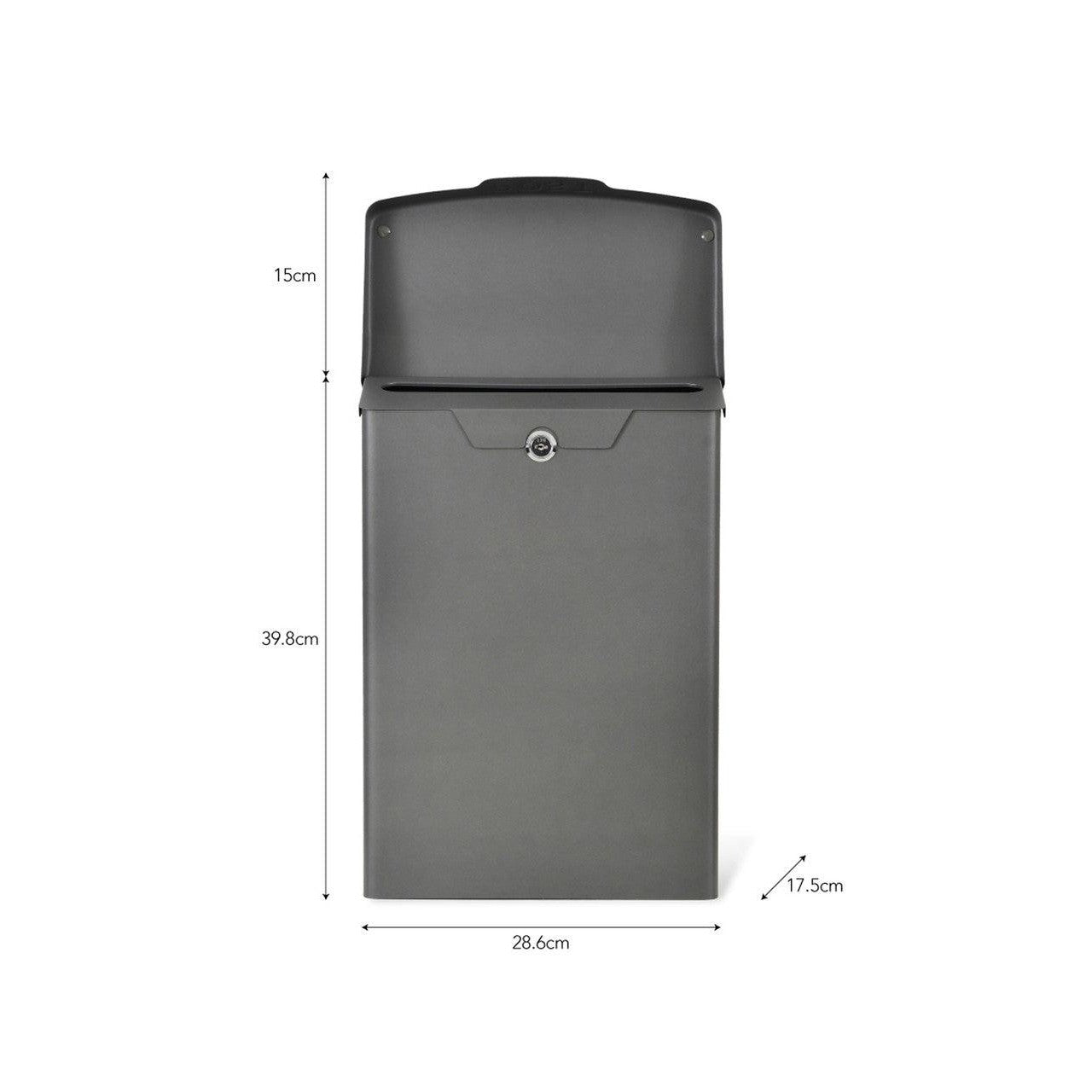 Shipton Steel Post Box-Post Boxes-Yester Home