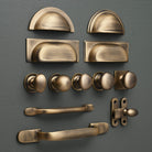 Shropshire Aged Brushed Brass Cupboard Handles - Cabinet Handles - Yester Home - Yester Home