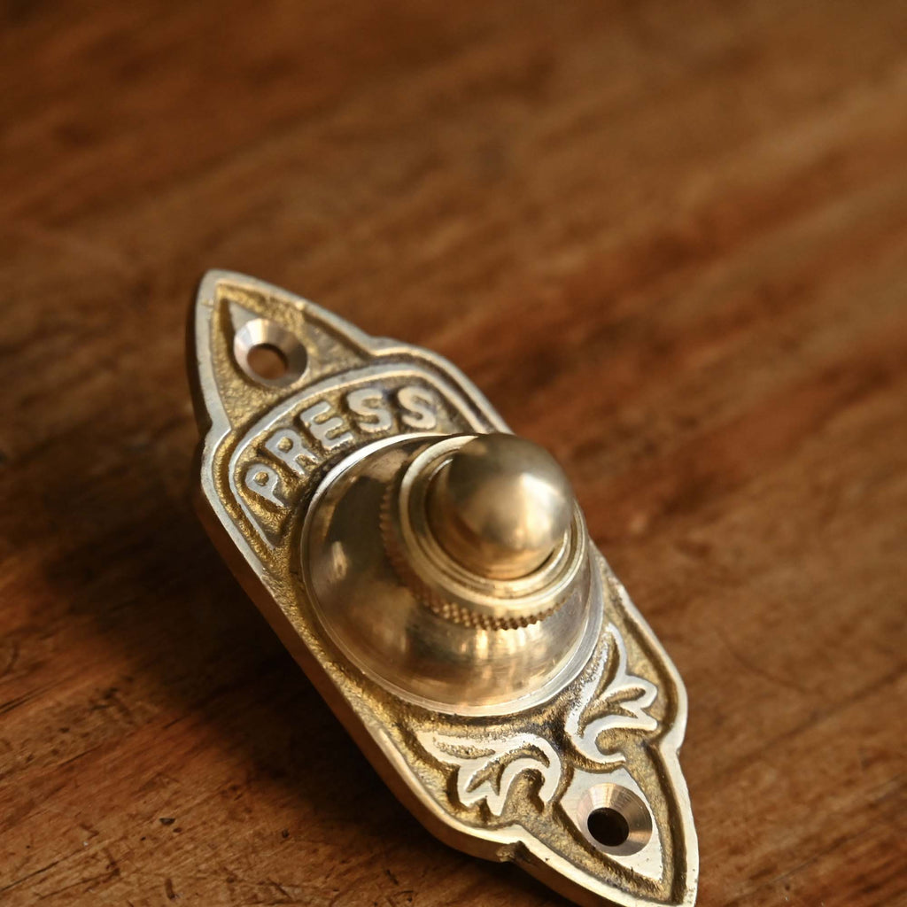 Shropshire Brass Doorbell Push-Doorbell Pushes-Yester Home