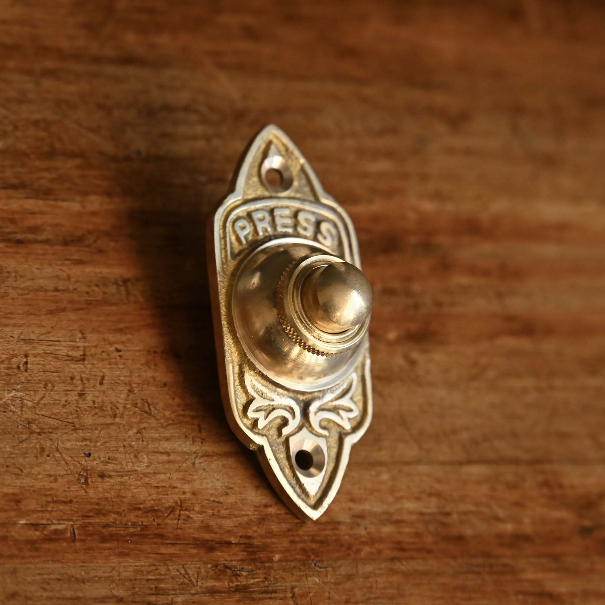 Shropshire Brass Doorbell Push-Doorbell Pushes-Yester Home
