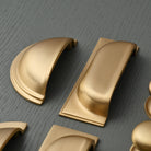 Shropshire Brushed Satin Brass Cupboard Handles - Cabinet Handles - Yester Home - Yester Home