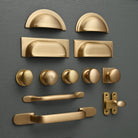 Shropshire Brushed Satin Brass Cupboard Handles - Cabinet Handles - Yester Home - Yester Home