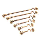 Silent Cabin Hook 10" - 250mm Antique Brass-Cabin Hooks-Yester Home