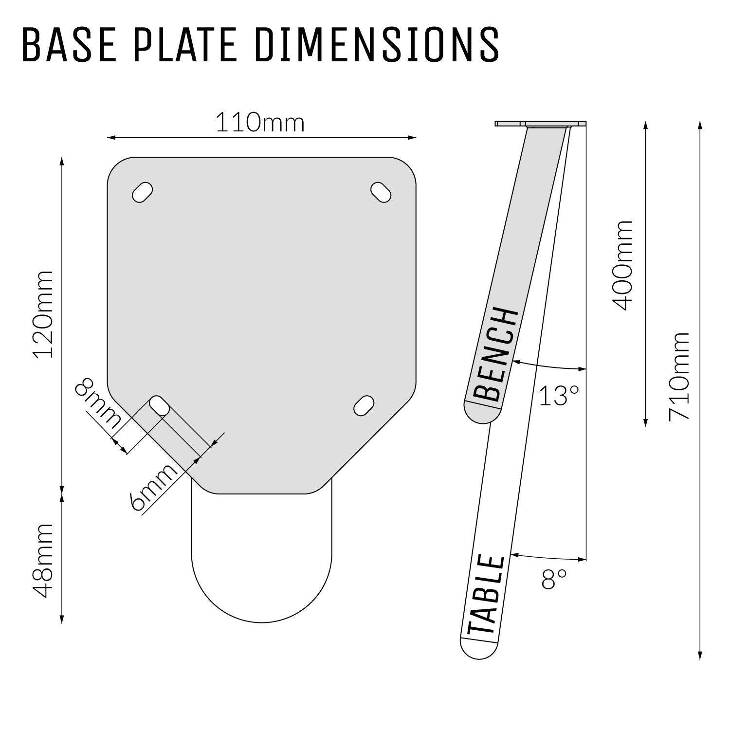 Single Pin Round legs-Table legs-Yester Home