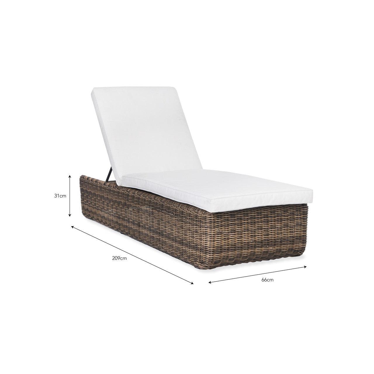 Skala Lounger - PE rattan-Outdoor Chairs & Loungers-Yester Home