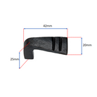 Skeg Drop Pull Matt Black-Cupboard Pulls-Yester Home