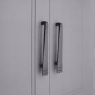 Skeg Pull Handle Medium Matt Black-Cabinet Handles-Yester Home