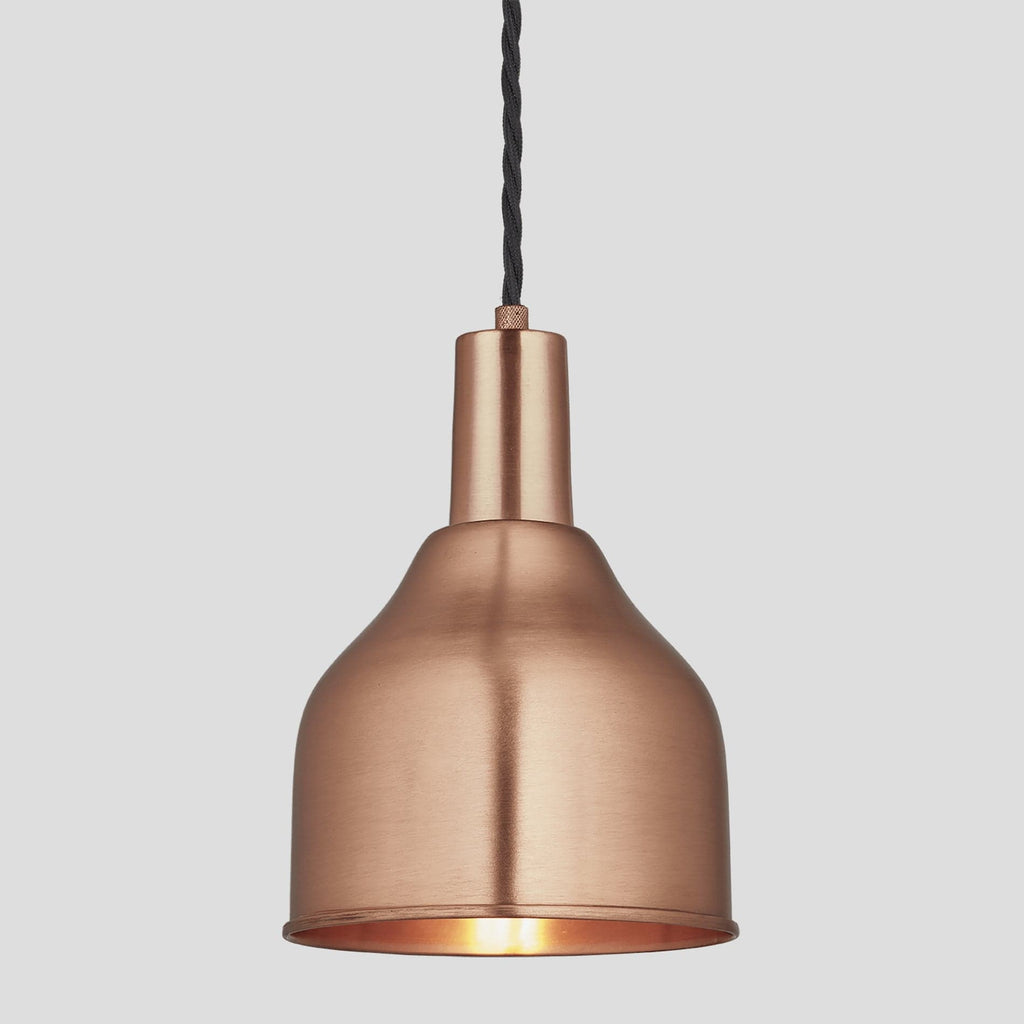 Sleek Cone Pendant - 7 Inch - Copper-Ceiling Lights-Yester Home