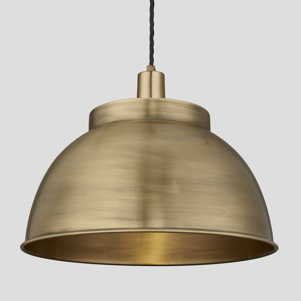 Sleek Dome Pendant - 17 Inch - Brass