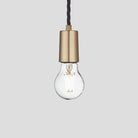 Sleek Edison Pendant - 1 Wire - Brass-Ceiling Lights-Yester Home