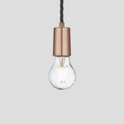 Sleek Edison Pendant - 1 Wire - Copper-Ceiling Lights-Yester Home