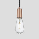 Sleek Edison Pendant - 1 Wire - Copper-Ceiling Lights-Yester Home