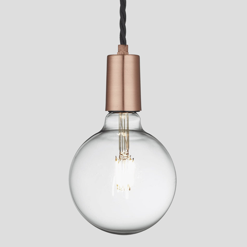 Sleek Edison Pendant - 1 Wire - Copper-Ceiling Lights-Yester Home