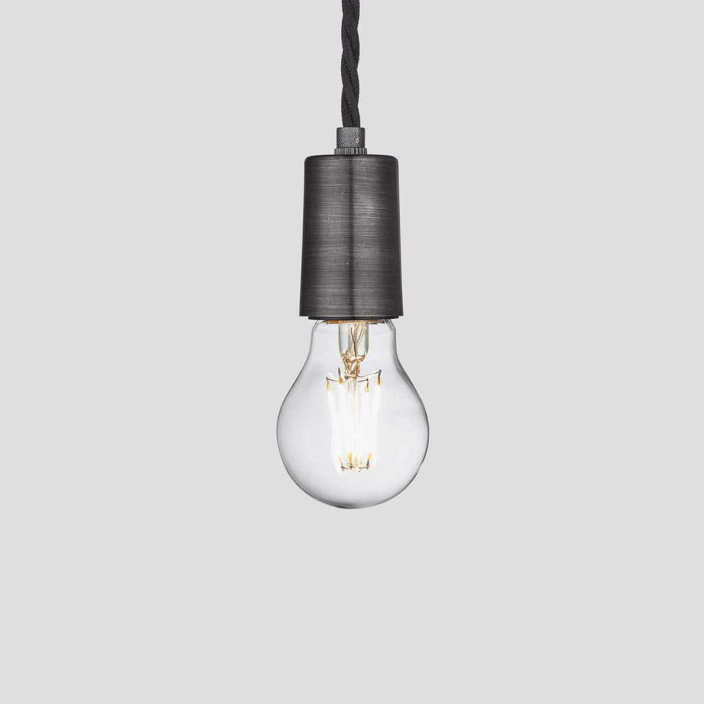 Sleek Edison Pendant - 1 Wire - Pewter-Ceiling Lights-Yester Home