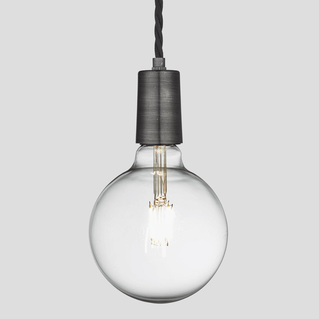 Sleek Edison Pendant - 1 Wire - Pewter-Ceiling Lights-Yester Home