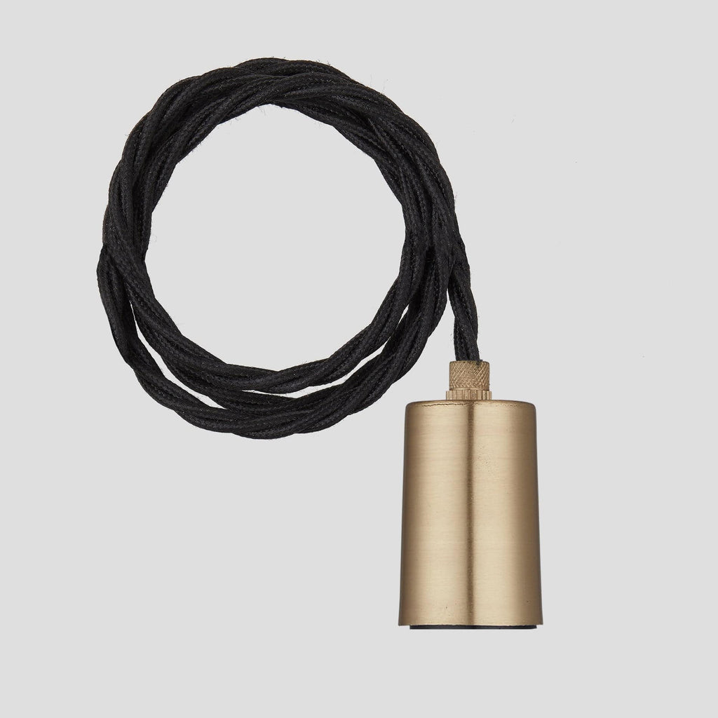 Sleek Edison Square Cluster Lights - 5 Wire - Brass