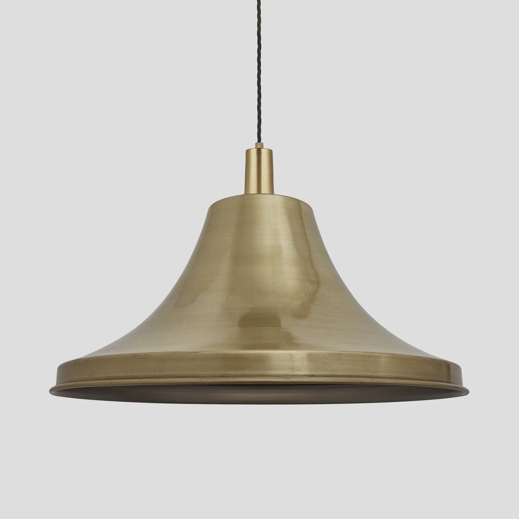 Sleek Giant Bell Pendant - 20 Inch - Brass-Ceiling Lights-Yester Home