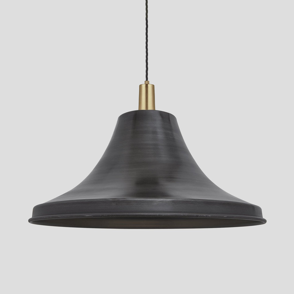 Sleek Giant Bell Pendant - 20 Inch - Pewter-Ceiling Lights-Yester Home