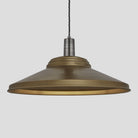Sleek Giant Step Pendant - 18 Inch - Brass-Ceiling Lights-Yester Home
