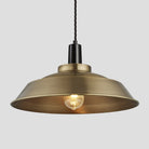 Sleek Step Pendant - 16 Inch - Brass-Ceiling Lights-Yester Home