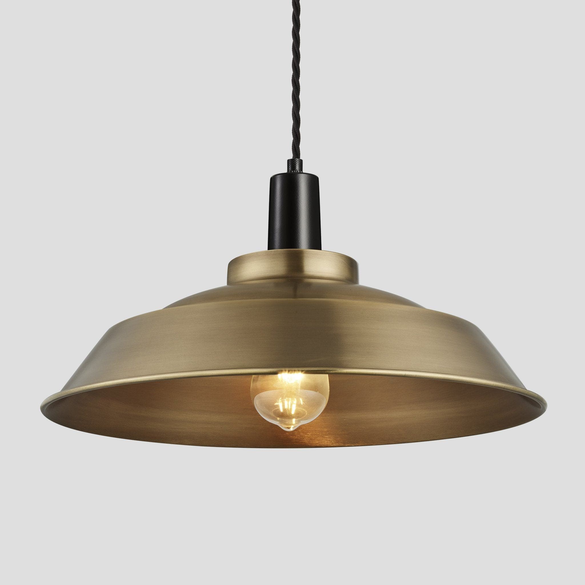 Sleek Step Pendant - 16 Inch - Brass-Ceiling Lights-Yester Home