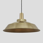 Sleek Step Pendant - 16 Inch - Brass-Ceiling Lights-Yester Home