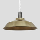 Sleek Step Pendant - 16 Inch - Brass-Ceiling Lights-Yester Home