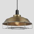 Sleek Step Pendant - 16 Inch - Brass-Ceiling Lights-Yester Home