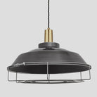 Sleek Step Pendant - 16 Inch - Pewter-Ceiling Lights-Yester Home