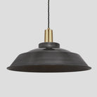 Sleek Step Pendant - 16 Inch - Pewter-Ceiling Lights-Yester Home