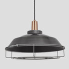 Sleek Step Pendant - 16 Inch - Pewter-Ceiling Lights-Yester Home