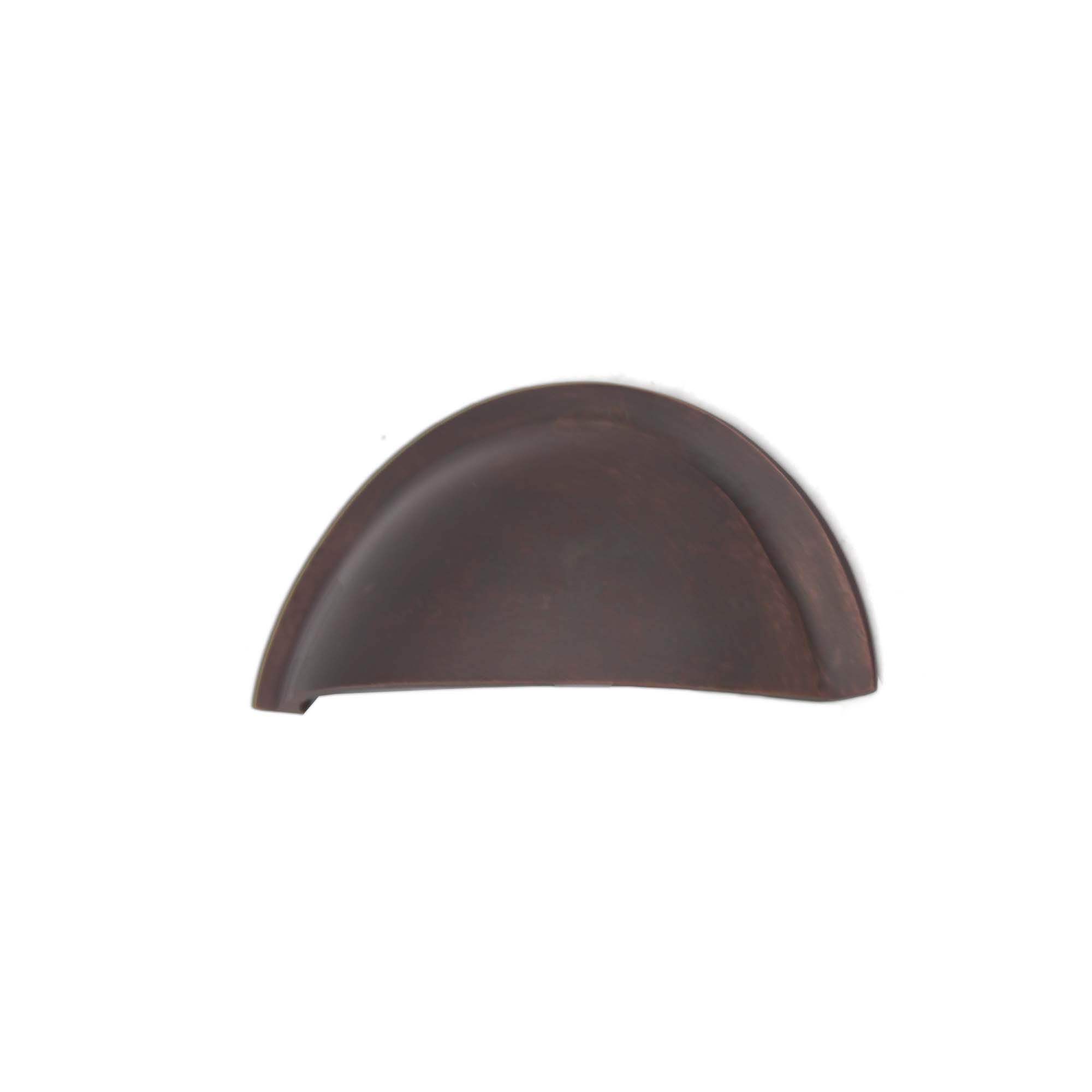 Slim Cup Handle Small Aged Bronze-Cupboard Pulls-Yester Home