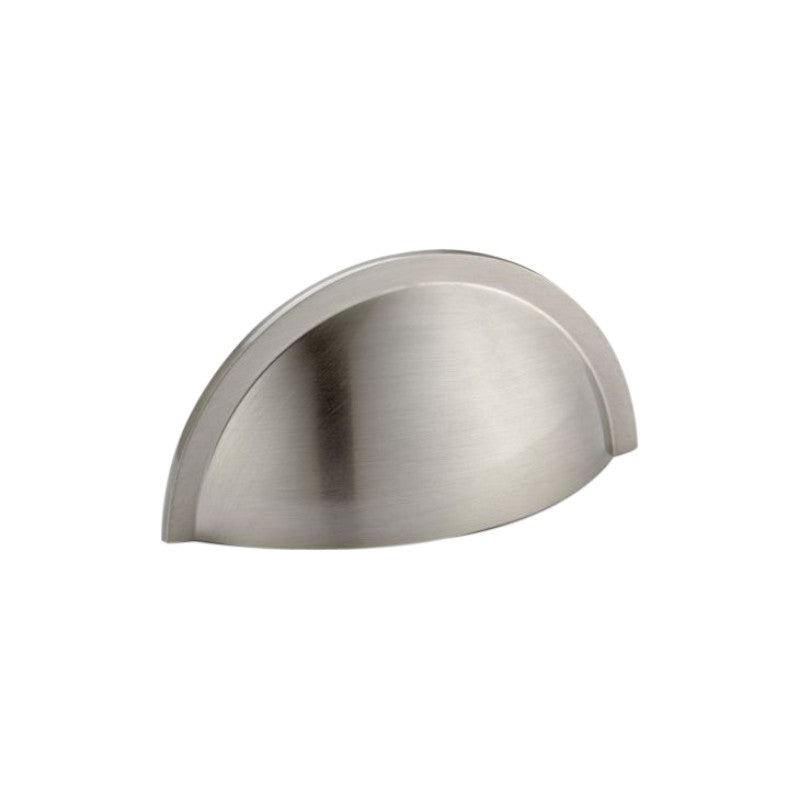Slim Cup Handle Small Satin Chrome-Cupboard Pulls-Yester Home