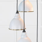 Smooth Brass Brindley Cluster Pendant in Birch | From The Anvil-Cluster Pendants-Yester Home