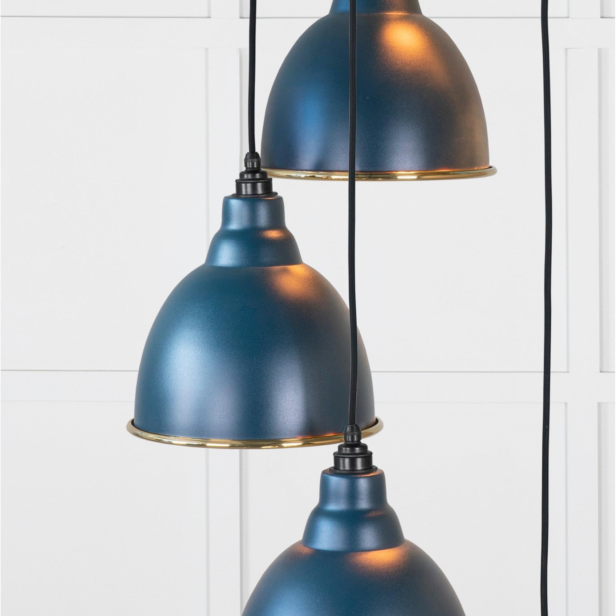 Smooth Brass Brindley Cluster Pendant in Dusk | From The Anvil - Cluster Pendants - From The Anvil - Yester Home