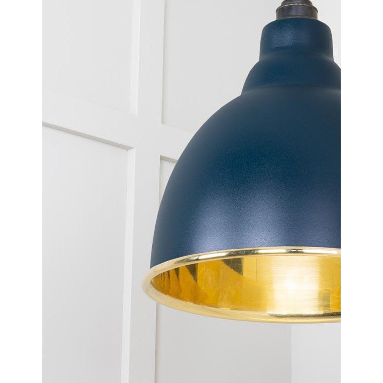 Smooth Brass Brindley Cluster Pendant in Dusk | From The Anvil