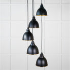 Smooth Brass Brindley Cluster Pendant in Elan Black | From The Anvil - Cluster Pendants - From The Anvil - Yester Home