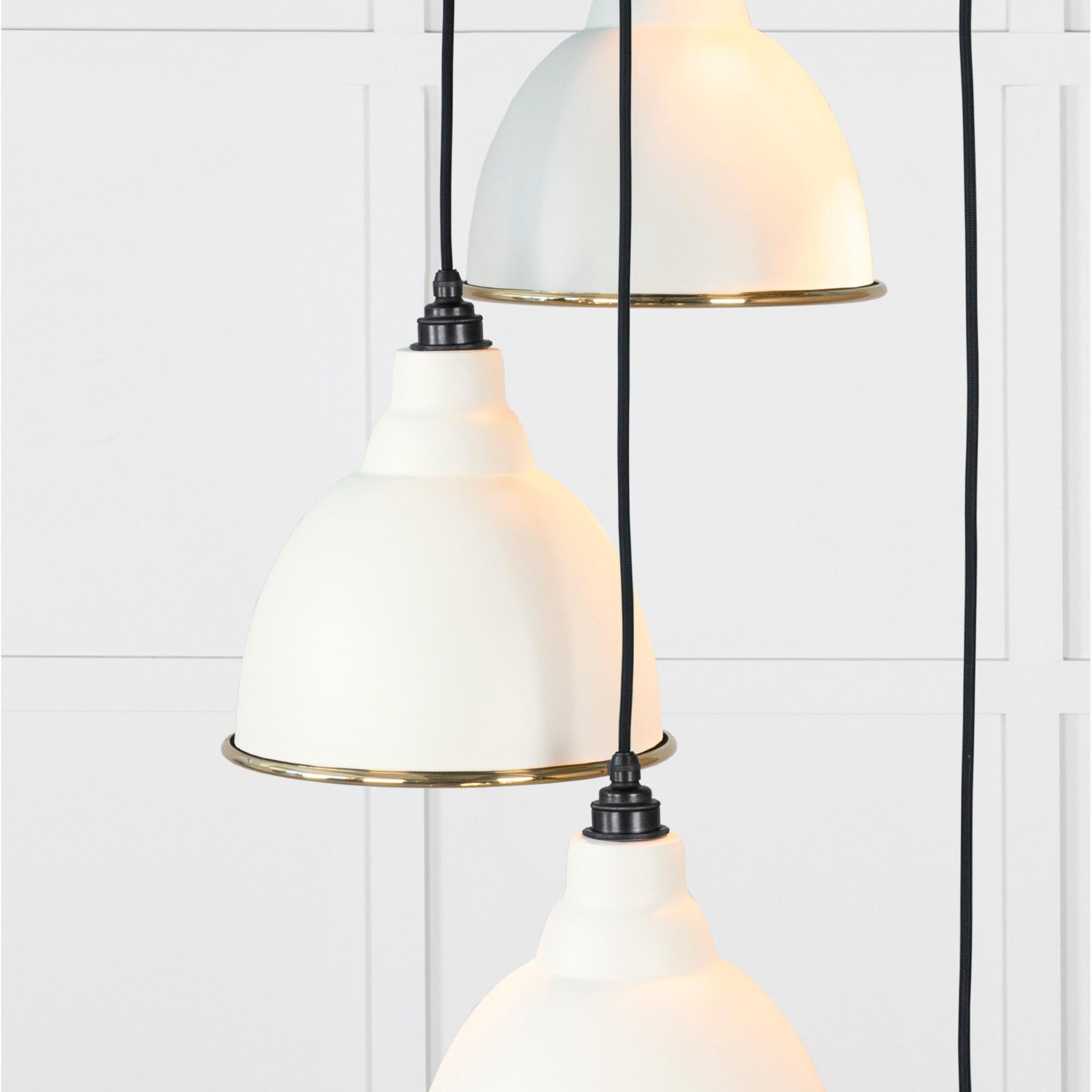 Smooth Brass Brindley Cluster Pendant in Teasel | From The Anvil - Cluster Pendants - From The Anvil - Yester Home