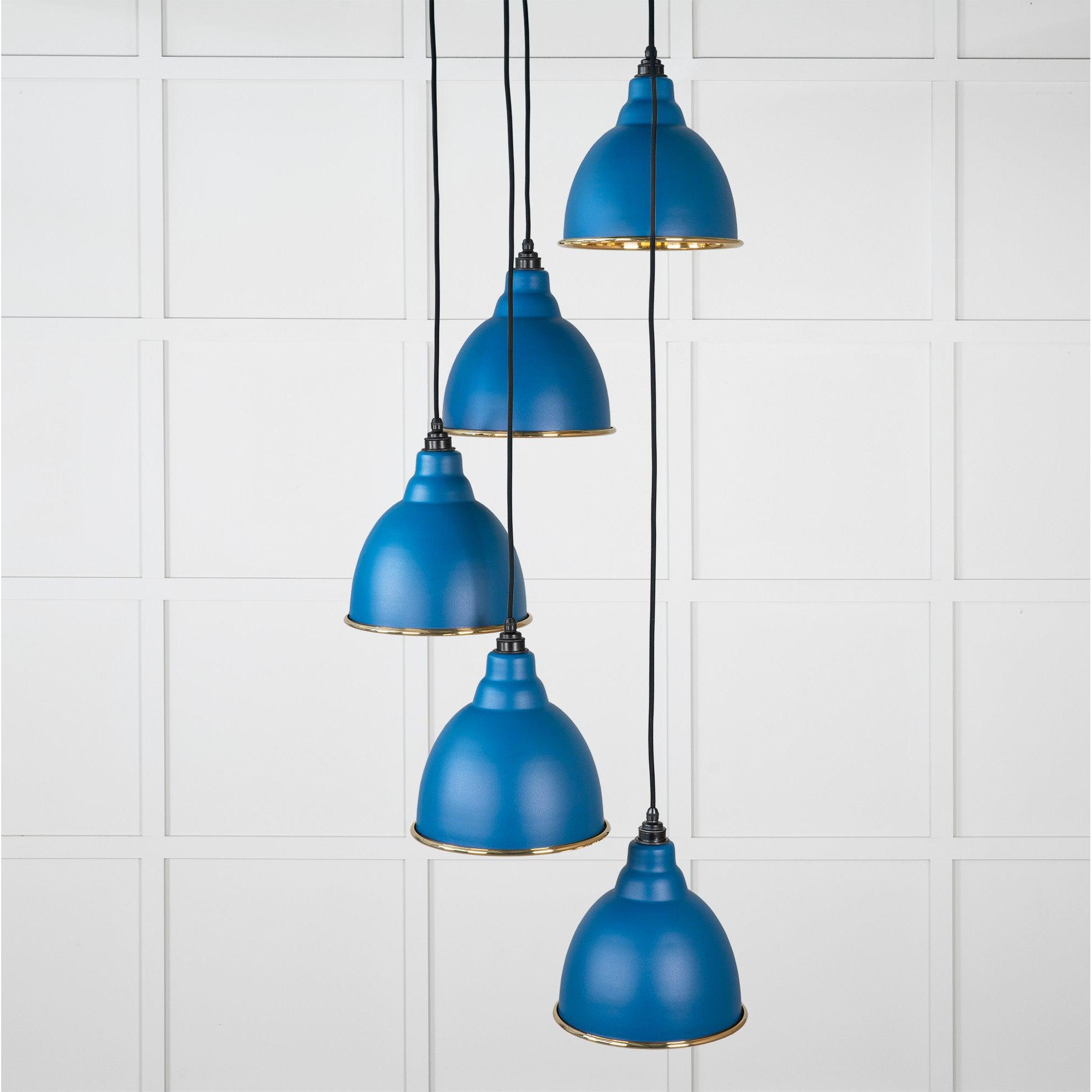 Smooth Brass Brindley Cluster Pendant in Upstream | From The Anvil-Cluster Pendants-Yester Home