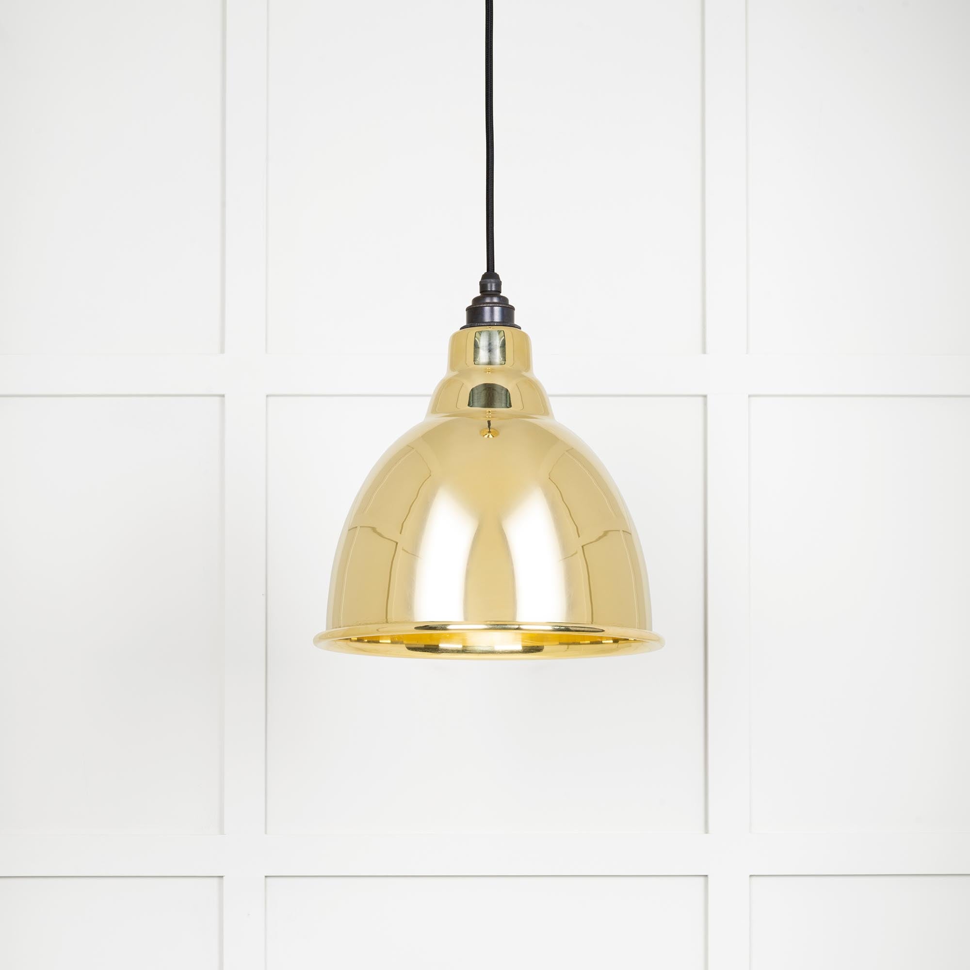 Smooth Brass Brindley Pendant | From The Anvil - Brindley - From The Anvil - Yester Home