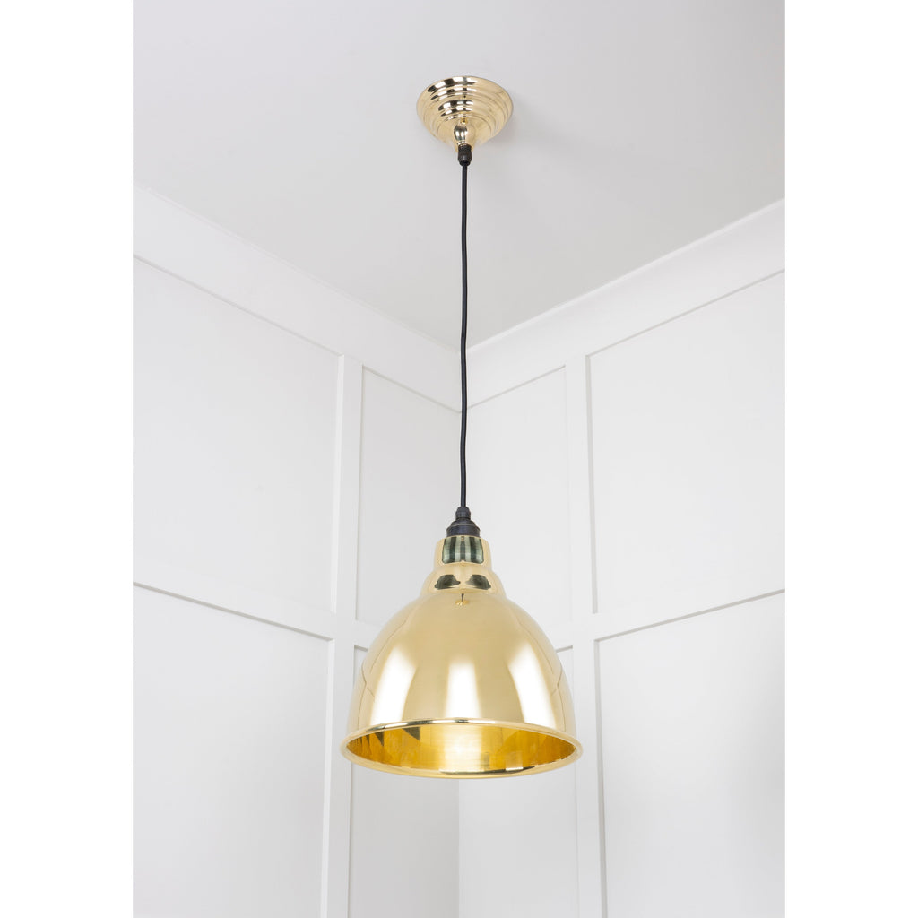 Smooth Brass Brindley Pendant | From The Anvil-Brindley-Yester Home