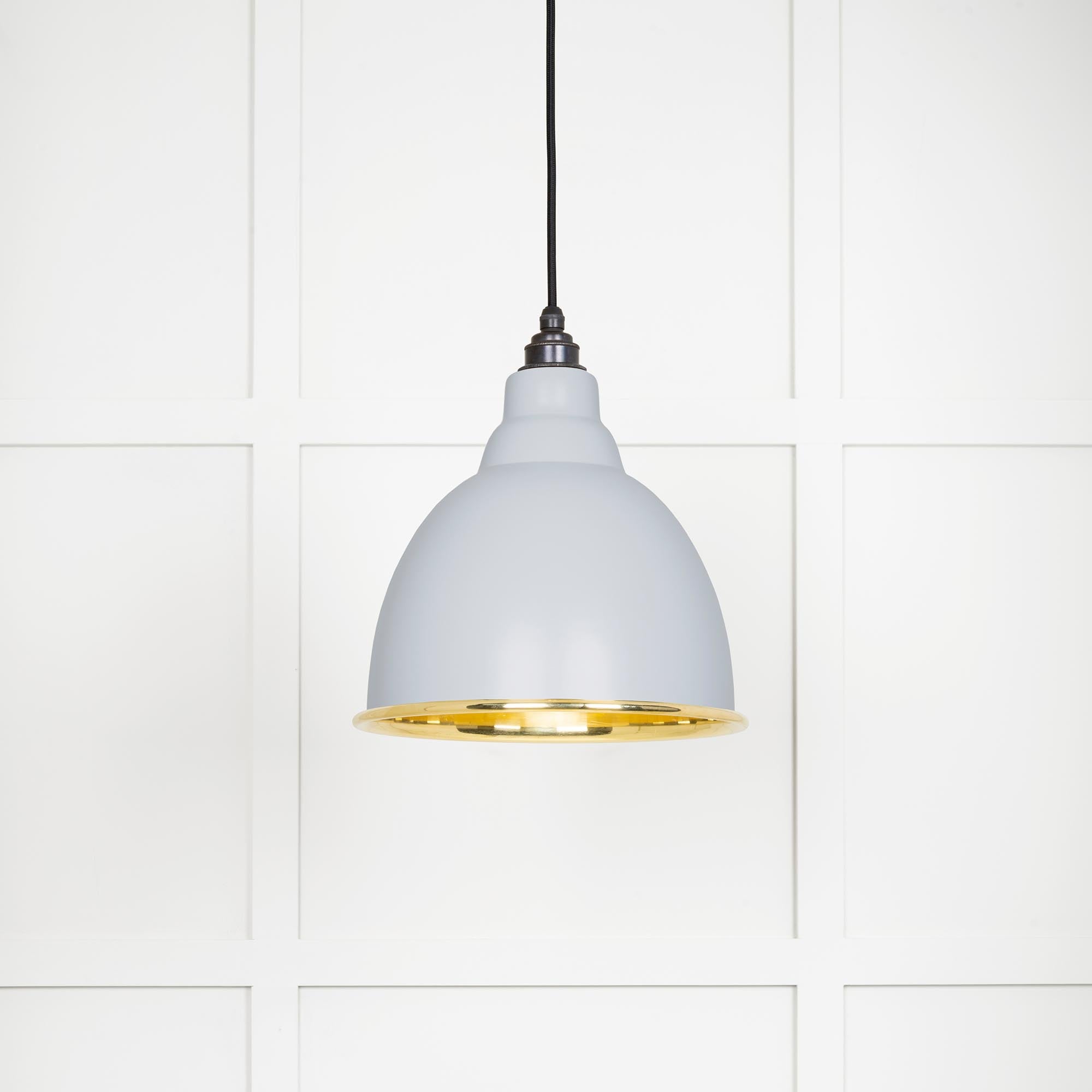 Smooth Brass Brindley Pendant in Birch | From The Anvil - Brindley - From The Anvil - Yester Home