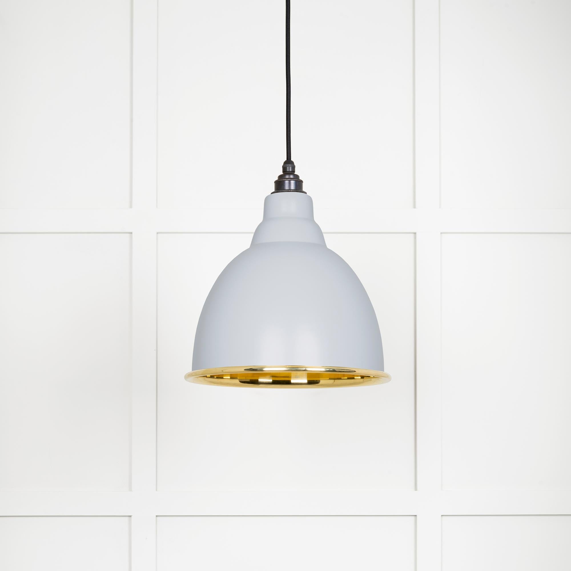 Smooth Brass Brindley Pendant in Birch | From The Anvil - Brindley - From The Anvil - Yester Home