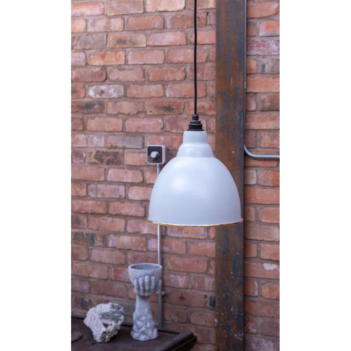 Smooth Brass Brindley Pendant in Birch | From The Anvil-Brindley-Yester Home