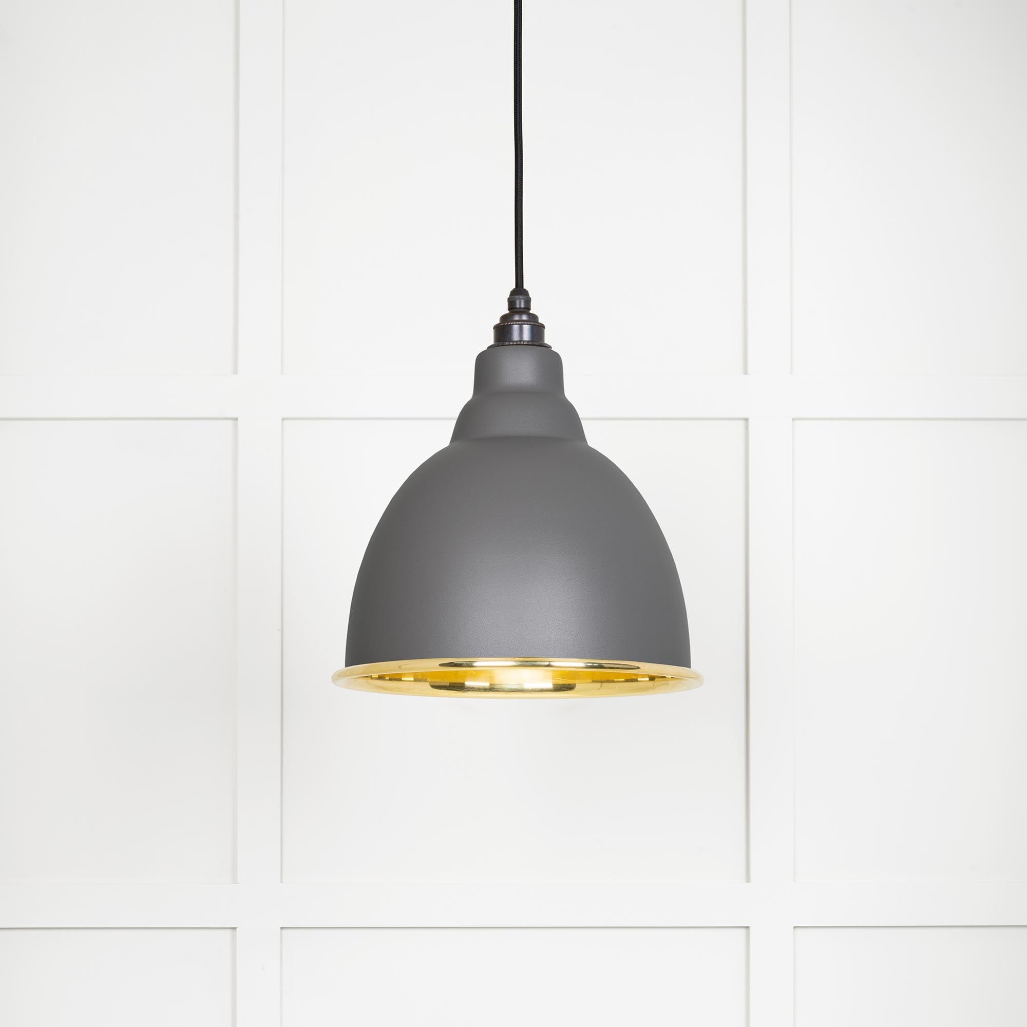 Smooth Brass Brindley Pendant in Bluff | From The Anvil - Brindley - From The Anvil - Yester Home