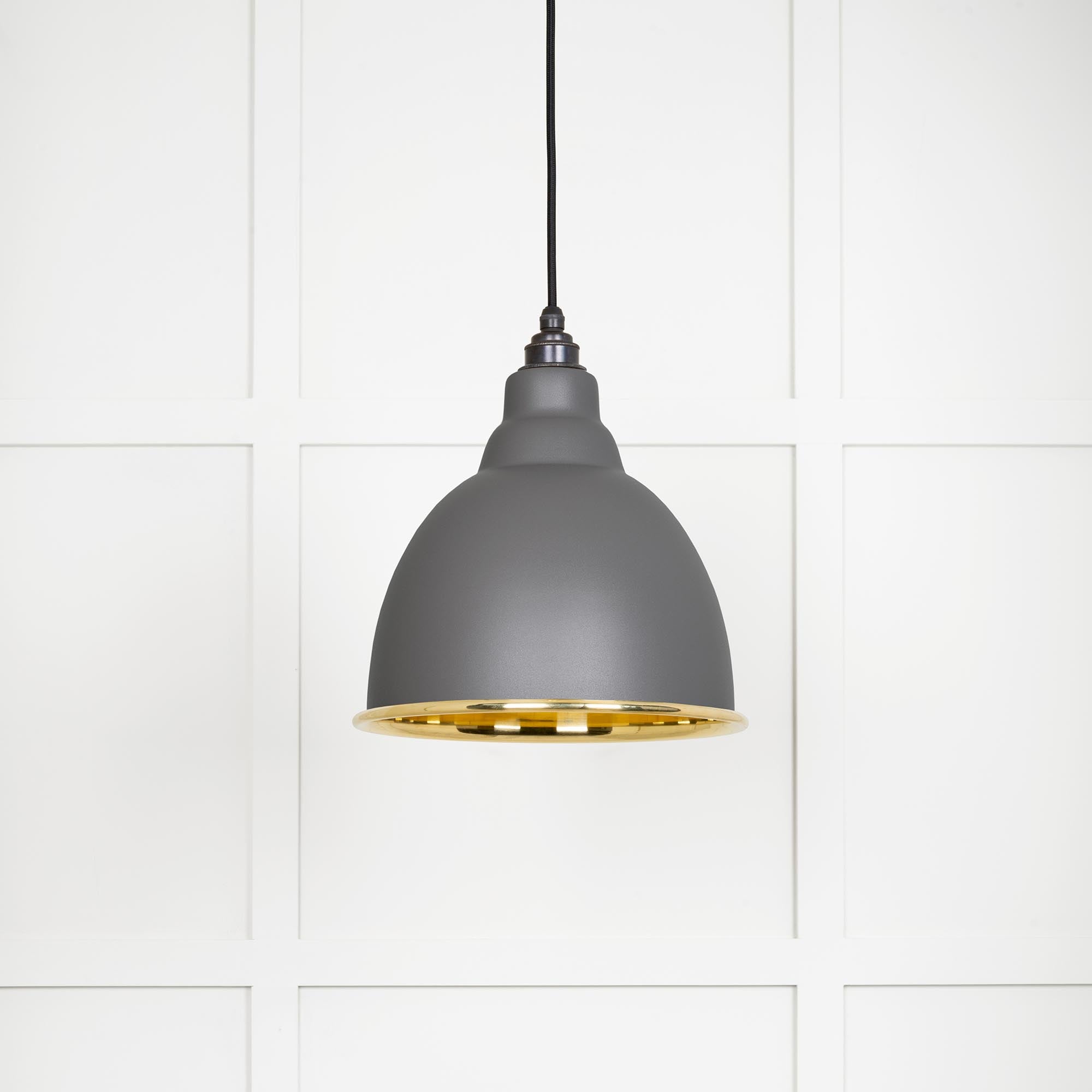 Smooth Brass Brindley Pendant in Bluff | From The Anvil - Brindley - From The Anvil - Yester Home