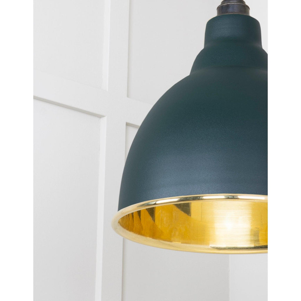 Smooth Brass Brindley Pendant in Dingle | From The Anvil